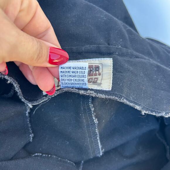 Frontier Classics Western Cotton Denim Duster Coat Black Small Old West Cowboy - Picture 6 of 13